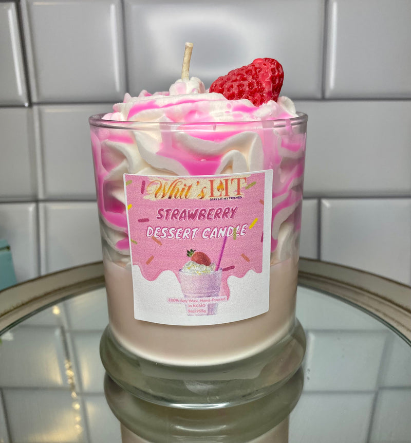 Strawberry Dessert Candle
