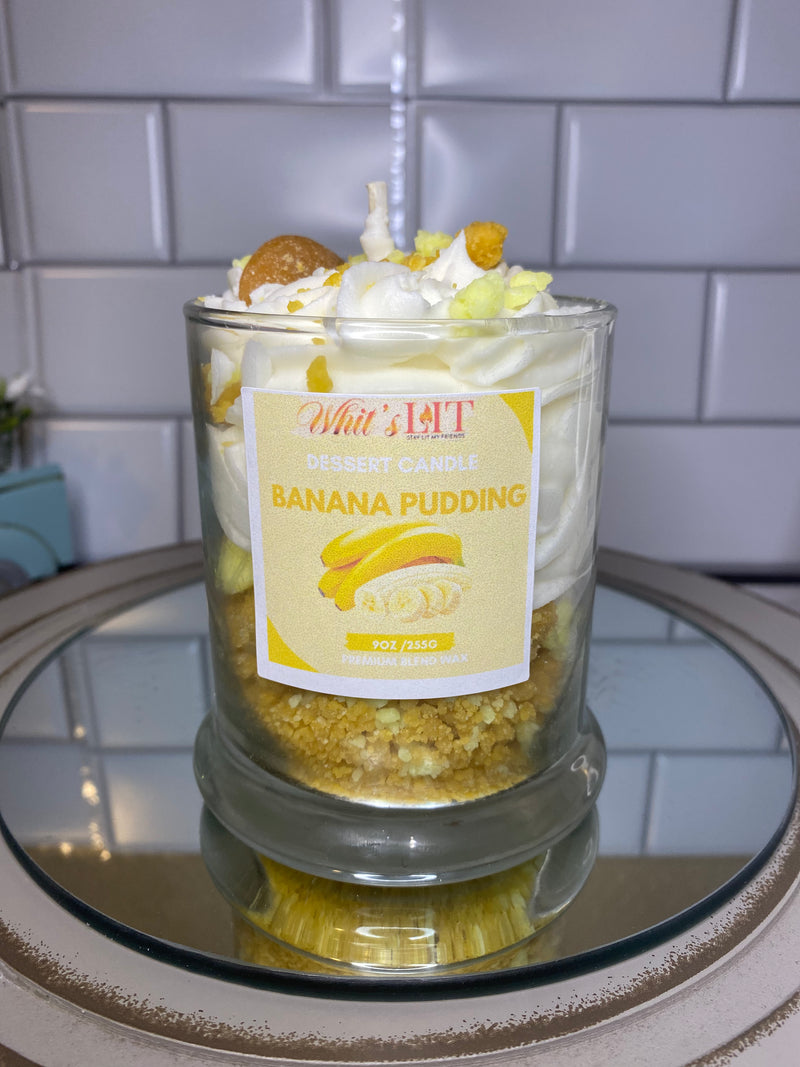 Banana Pudding Dessert Candle